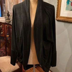 Max studio weekend. Extremely comfortable wrap jacket.